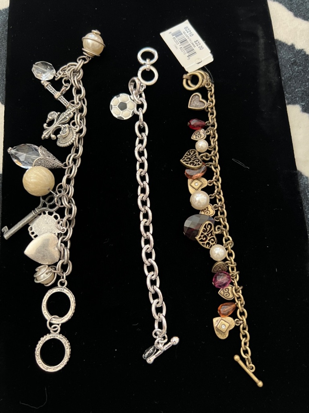 Multicolor Beaded Bracelet - Silver Accents